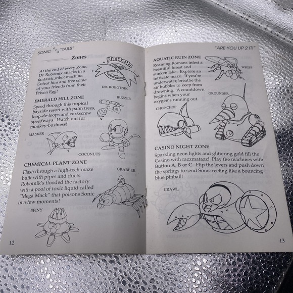 Sega Genesis Game Manuals Sonic The Hedge Hog 2 - Picture 9 of 15